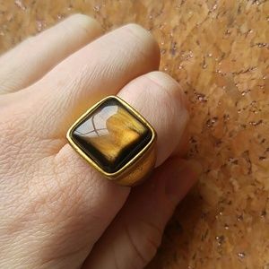 ♦ 3 for $15 Costume Brown Stone Ring